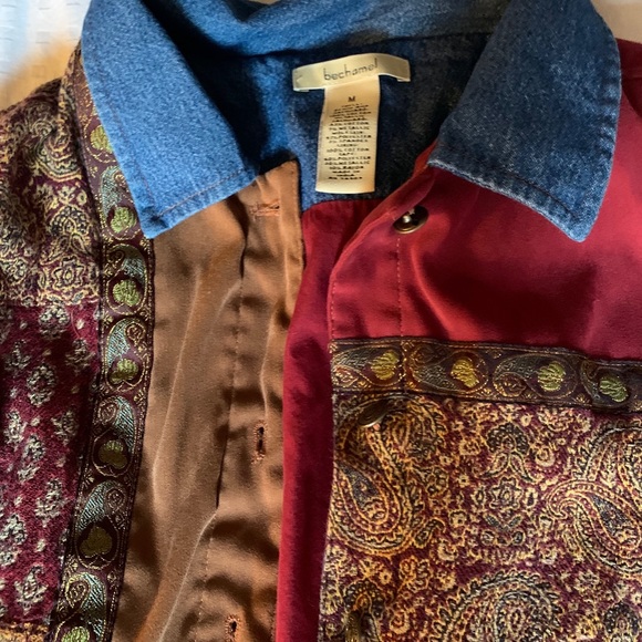 Retro denim patchwork jacket - Picture 3 of 3